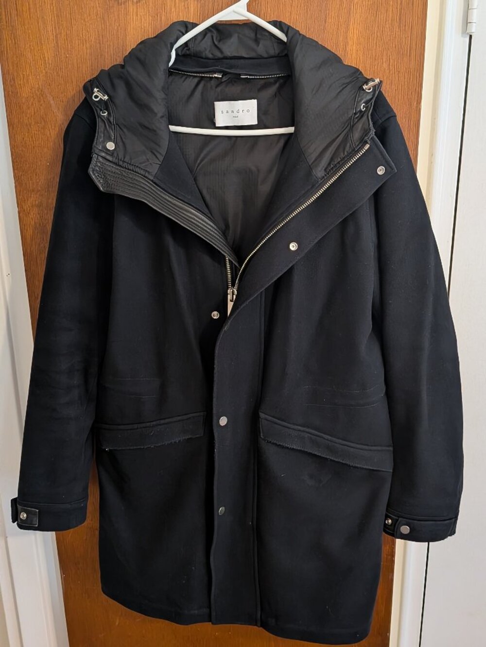 Sandro Paris navy blue coat